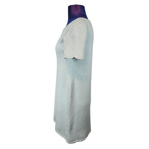 St. John Collection Light Aqua Santana Knit Wool Sheath Dress Size 6 Women's T22 - Picture 4 of 9